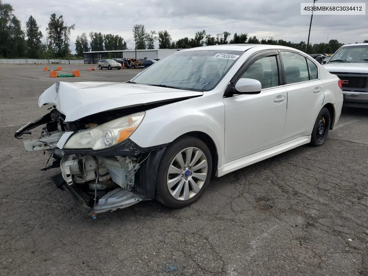 2012 Subaru Legacy 2.5I Limited VIN: 4S3BMBK68C3034412 Lot: 67783534