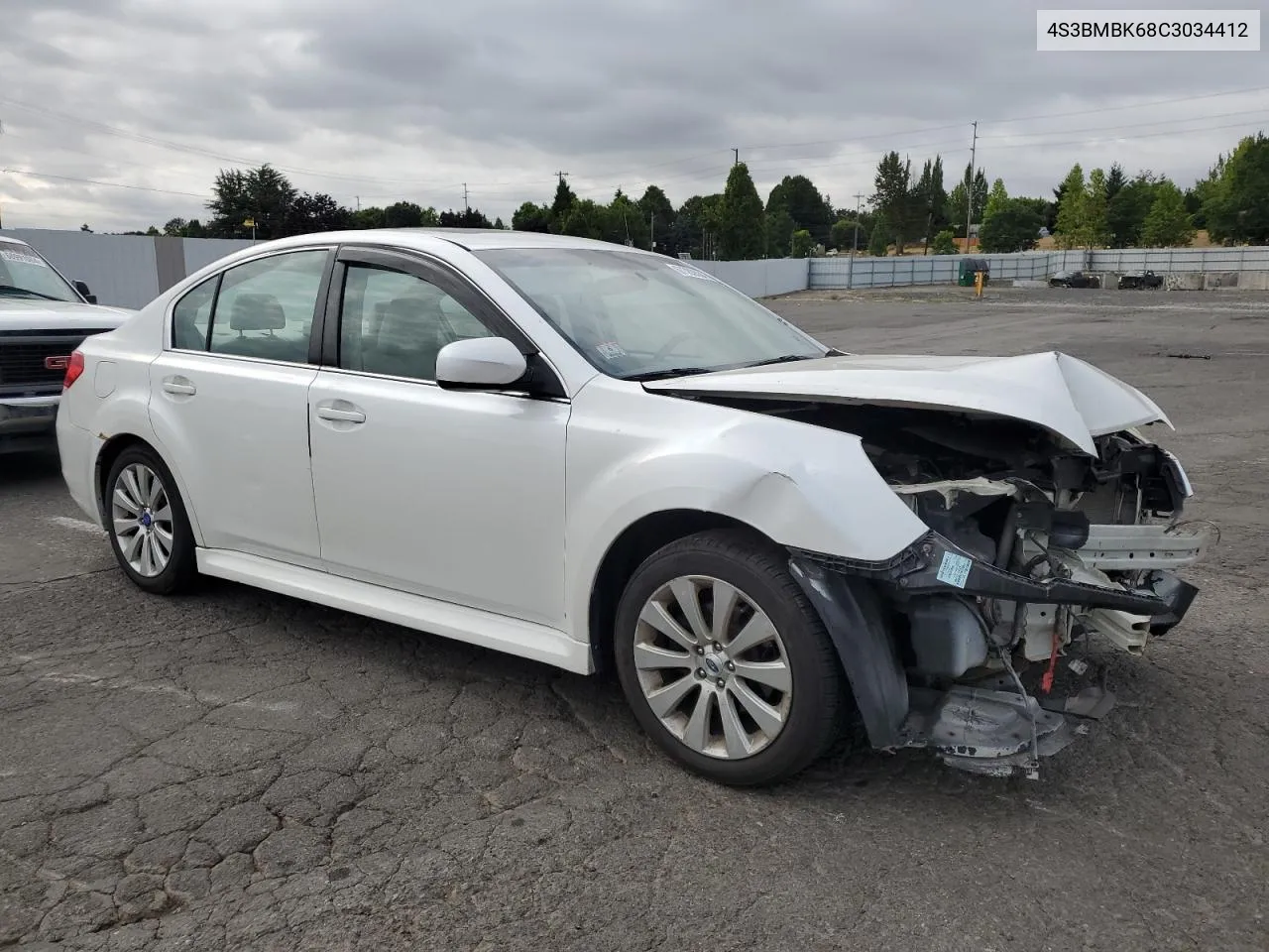 2012 Subaru Legacy 2.5I Limited VIN: 4S3BMBK68C3034412 Lot: 67783534