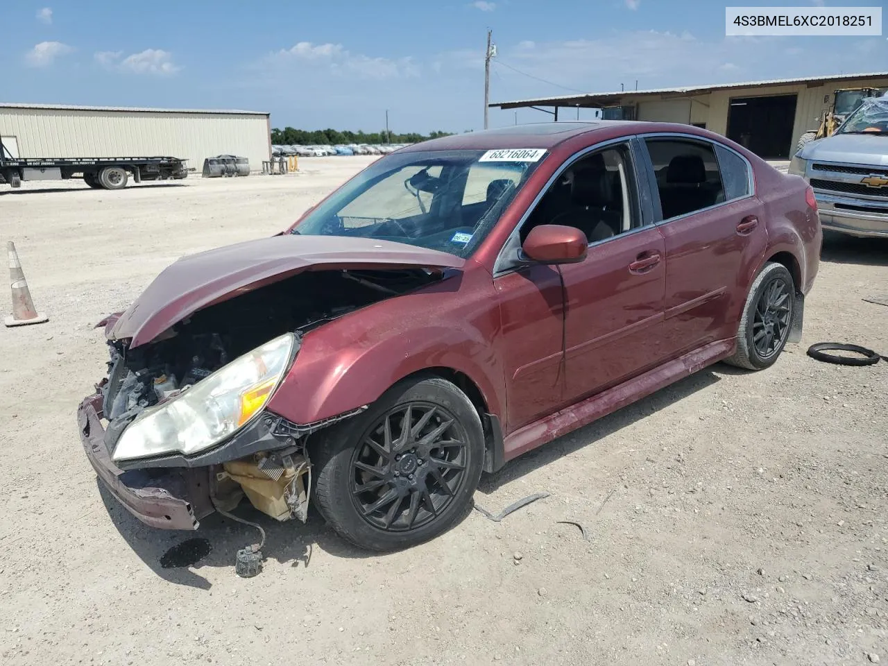 2012 Subaru Legacy 3.6R Limited VIN: 4S3BMEL6XC2018251 Lot: 68216064