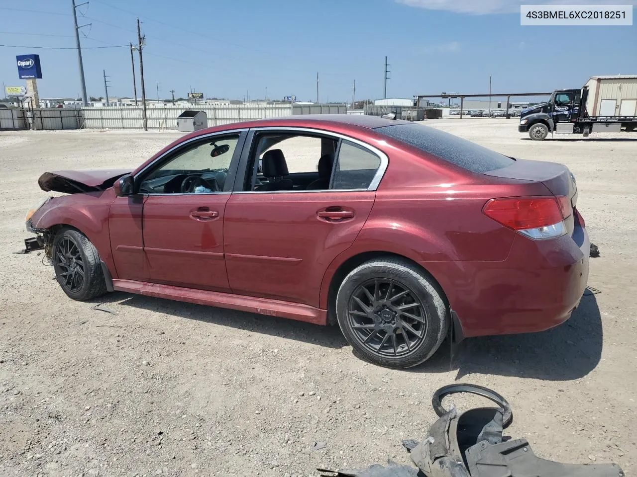 2012 Subaru Legacy 3.6R Limited VIN: 4S3BMEL6XC2018251 Lot: 68216064