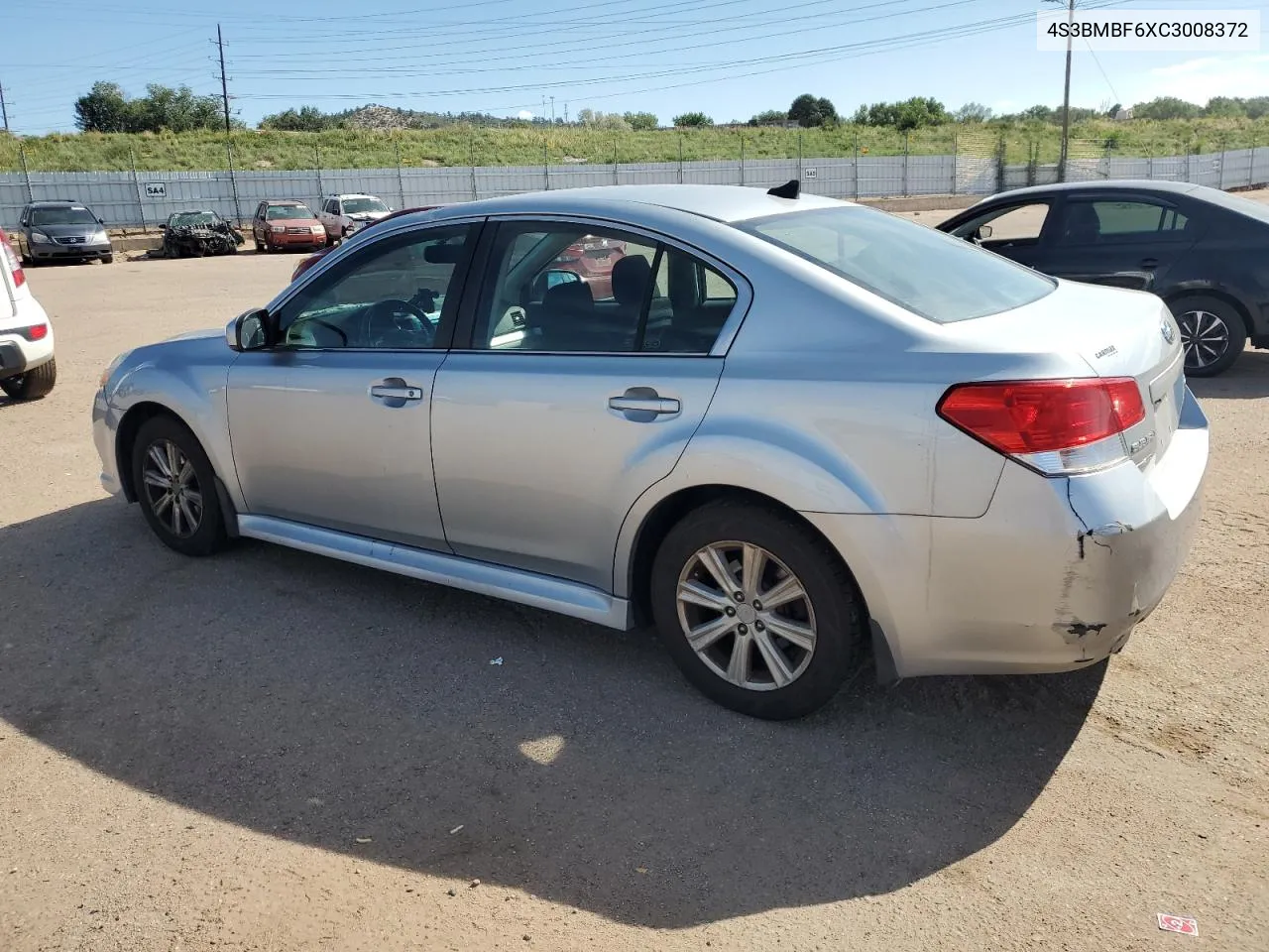 2012 Subaru Legacy 2.5I Premium VIN: 4S3BMBF6XC3008372 Lot: 68923494