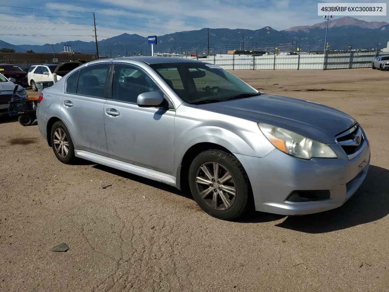 2012 Subaru Legacy 2.5I Premium VIN: 4S3BMBF6XC3008372 Lot: 68923494