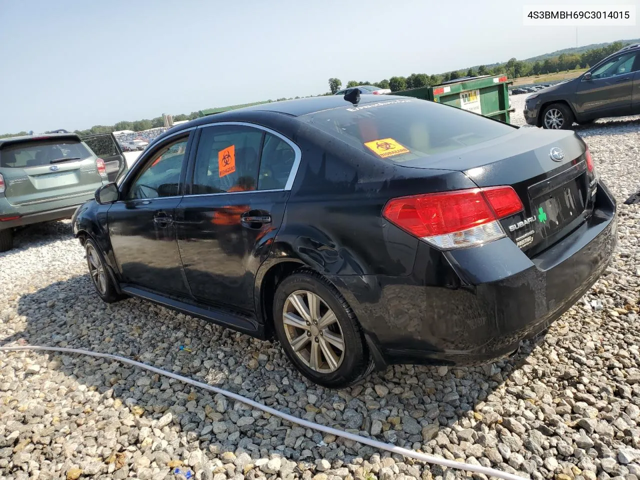 2012 Subaru Legacy 2.5I Premium VIN: 4S3BMBH69C3014015 Lot: 69181104