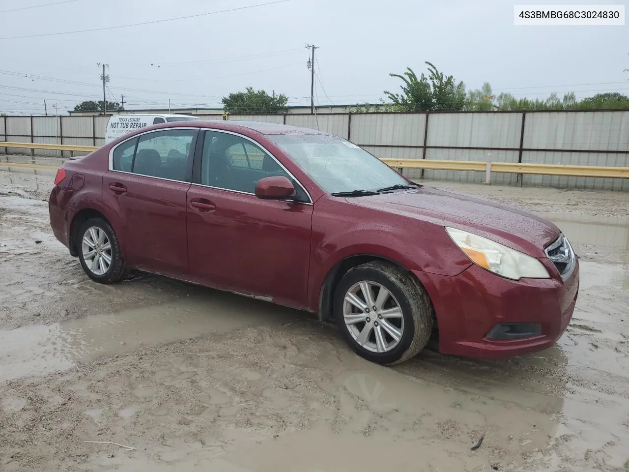 2012 Subaru Legacy 2.5I Premium VIN: 4S3BMBG68C3024830 Lot: 69687764