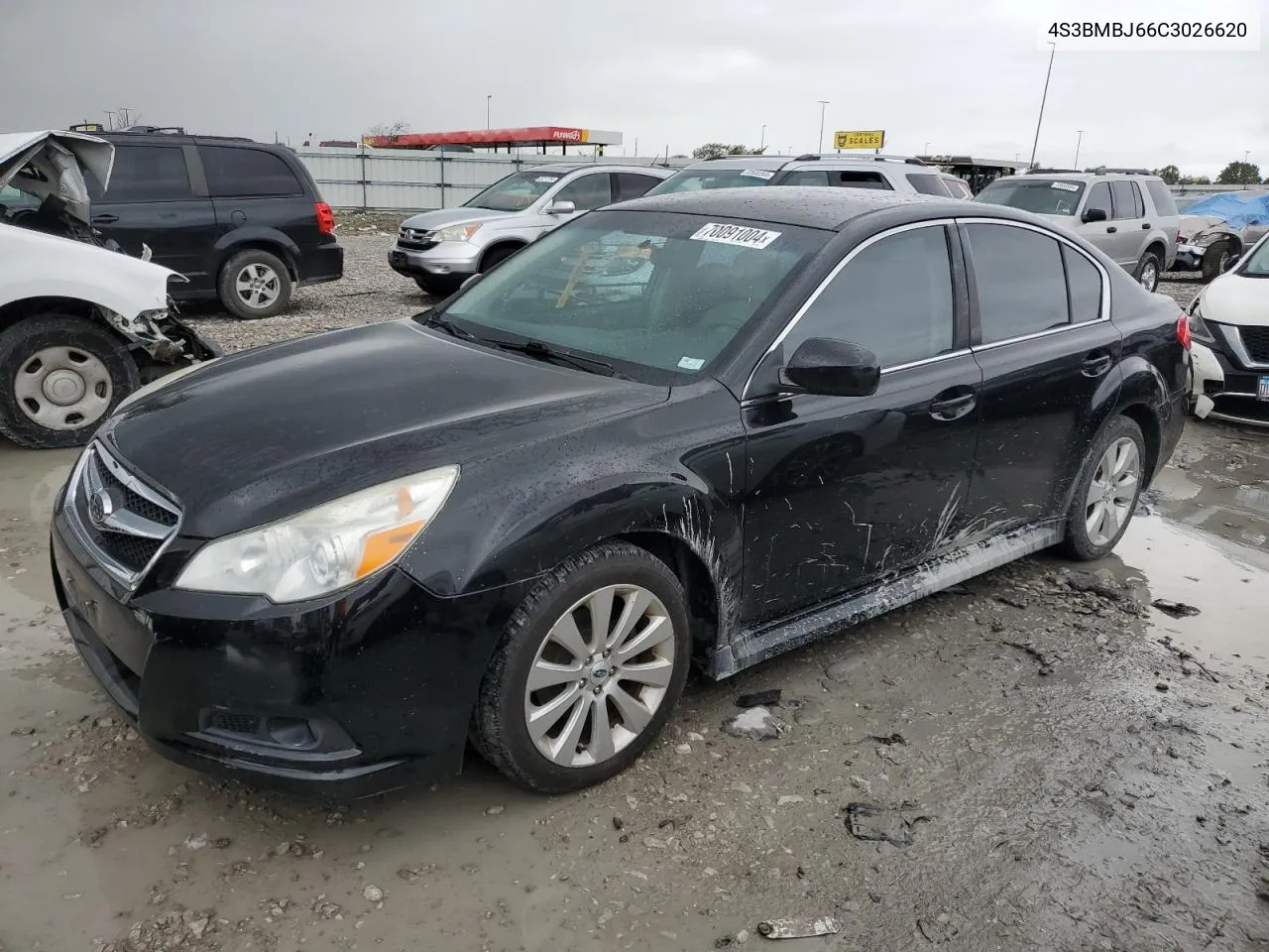 2012 Subaru Legacy 2.5I Limited VIN: 4S3BMBJ66C3026620 Lot: 70091004