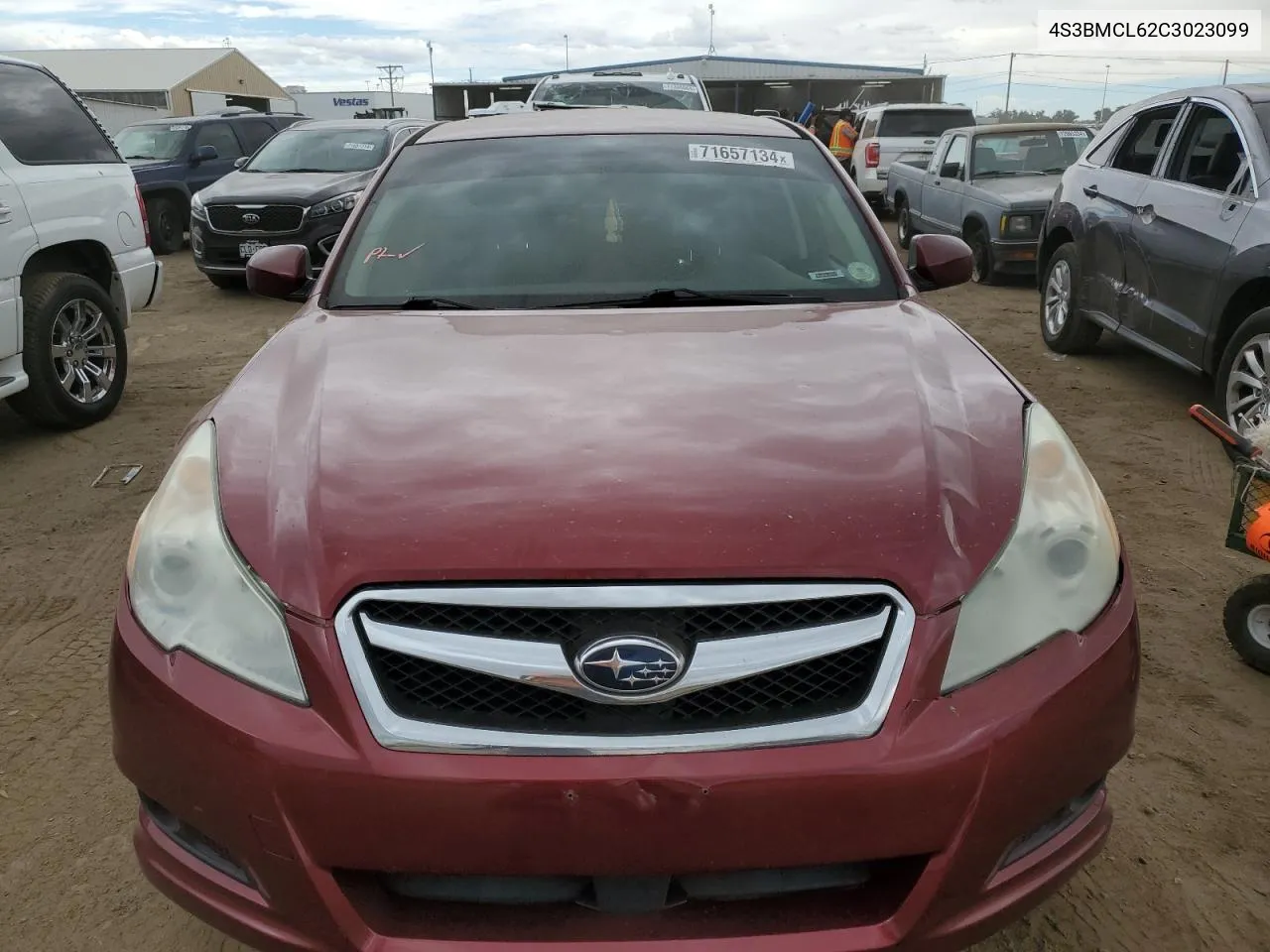 2012 Subaru Legacy 2.5I Limited VIN: 4S3BMCL62C3023099 Lot: 71657134