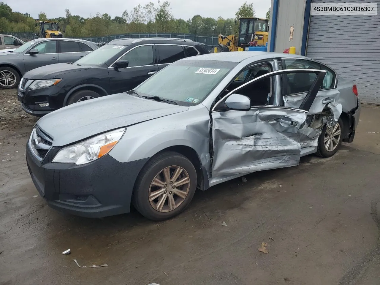 2012 Subaru Legacy 2.5I Premium VIN: 4S3BMBC61C3036307 Lot: 72702014