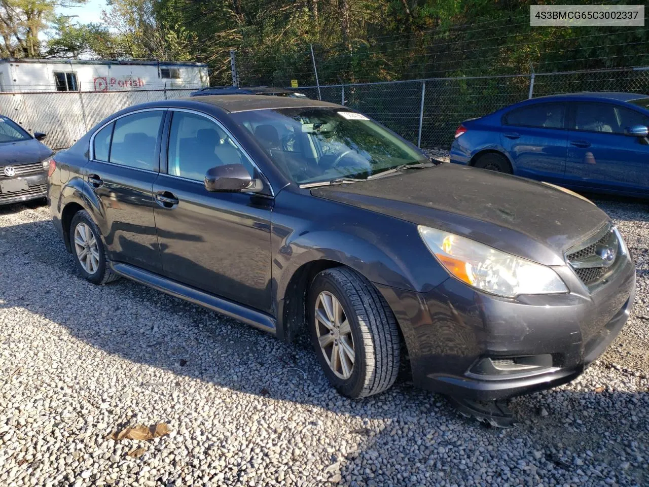 2012 Subaru Legacy 2.5I Premium VIN: 4S3BMCG65C3002337 Lot: 73024734