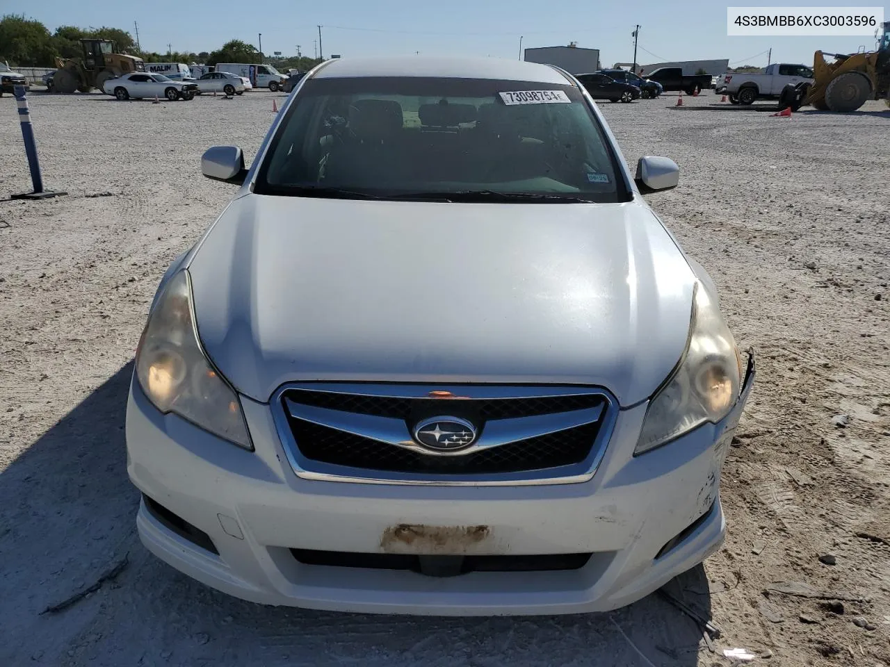 2012 Subaru Legacy 2.5I Premium VIN: 4S3BMBB6XC3003596 Lot: 73098764