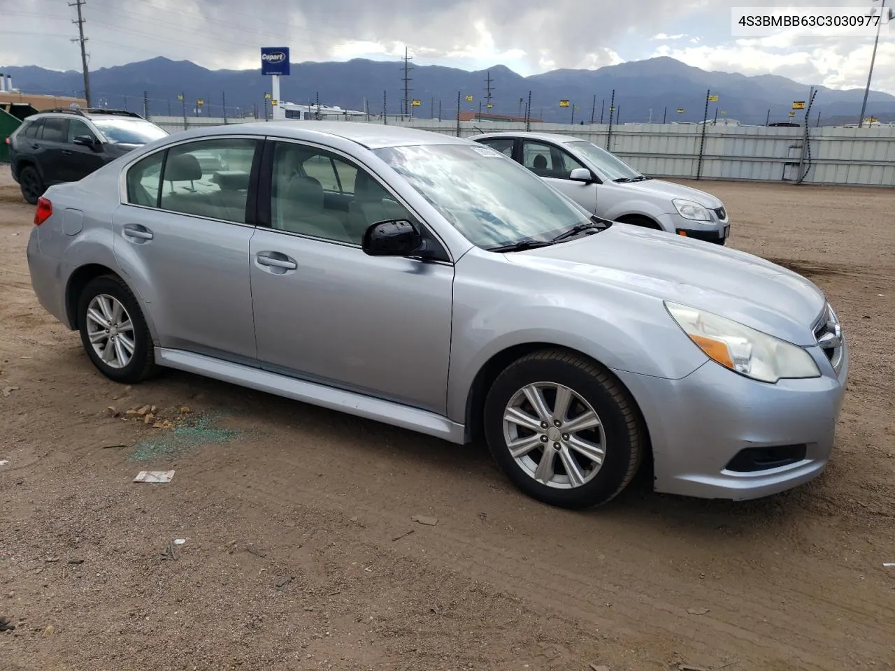 2012 Subaru Legacy 2.5I Premium VIN: 4S3BMBB63C3030977 Lot: 73699054