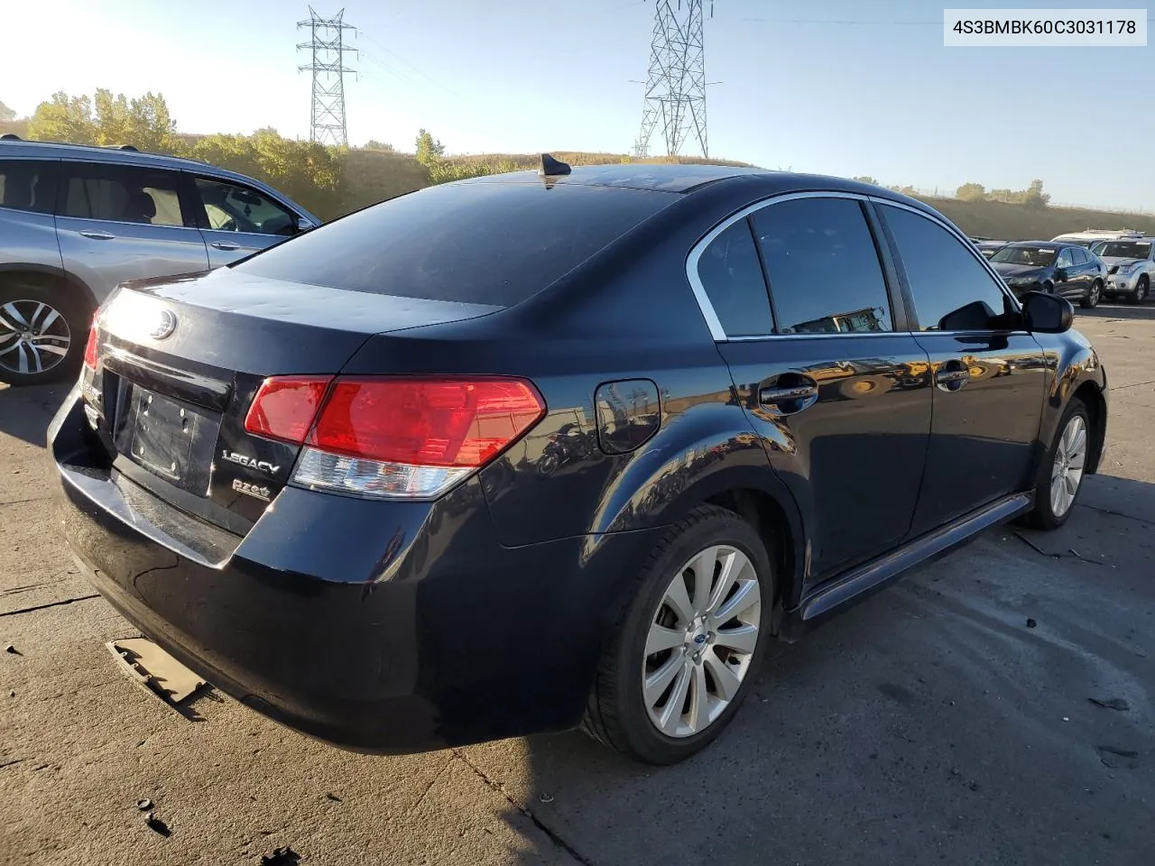 2012 Subaru Legacy 2.5I Limited VIN: 4S3BMBK60C3031178 Lot: 74125544