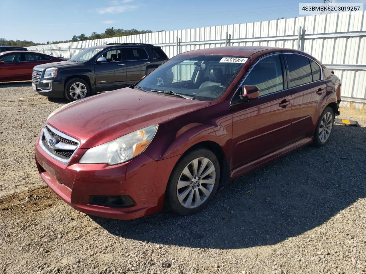 2012 Subaru Legacy 2.5I Limited VIN: 4S3BMBK62C3019257 Lot: 74326964