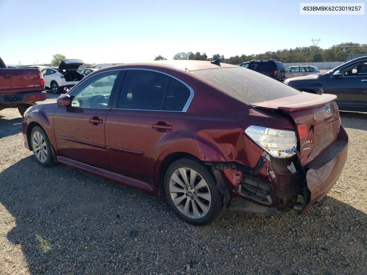 2012 Subaru Legacy 2.5I Limited VIN: 4S3BMBK62C3019257 Lot: 74326964