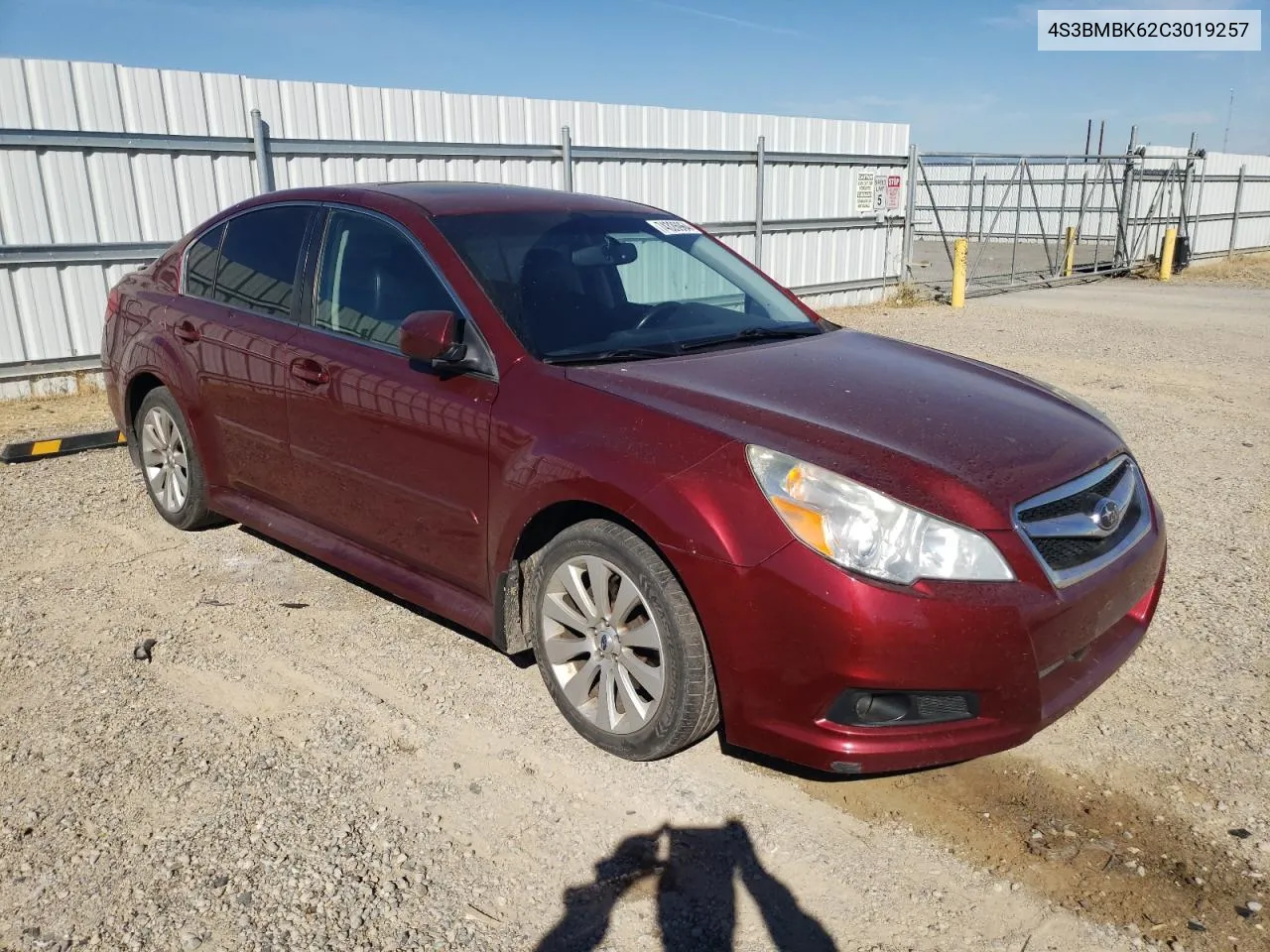 2012 Subaru Legacy 2.5I Limited VIN: 4S3BMBK62C3019257 Lot: 74326964