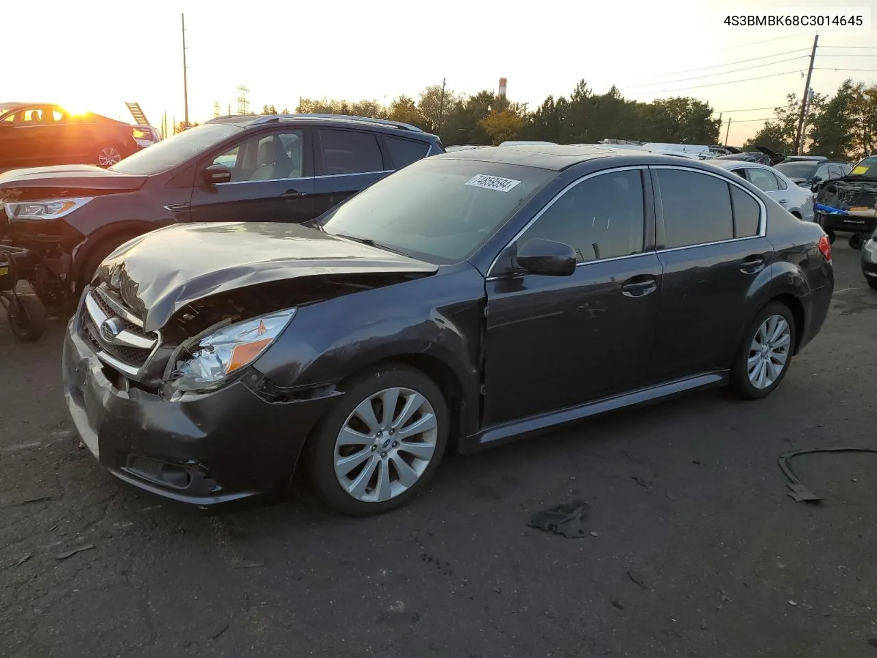 2012 Subaru Legacy 2.5I Limited VIN: 4S3BMBK68C3014645 Lot: 74859594