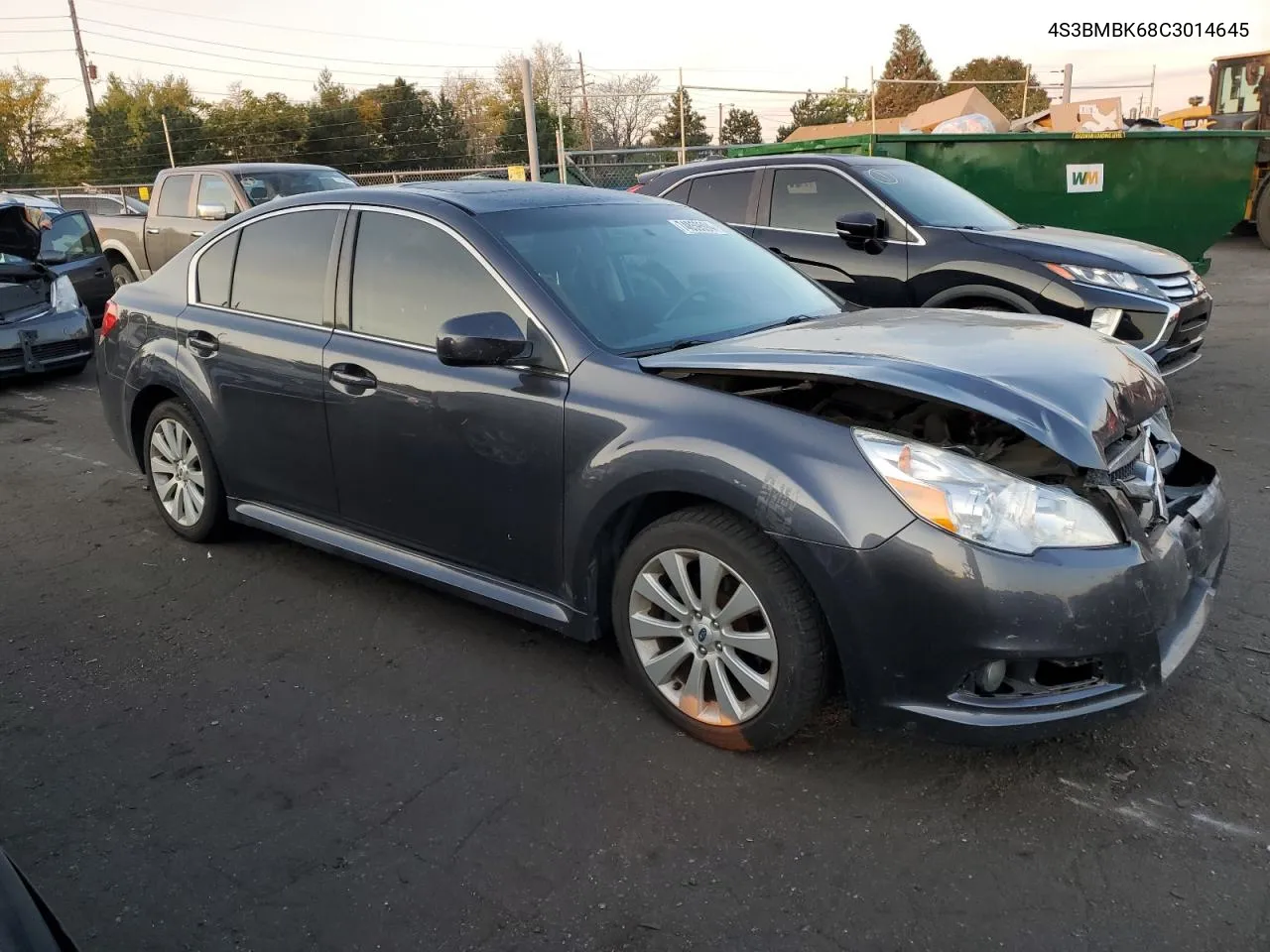 2012 Subaru Legacy 2.5I Limited VIN: 4S3BMBK68C3014645 Lot: 74859594