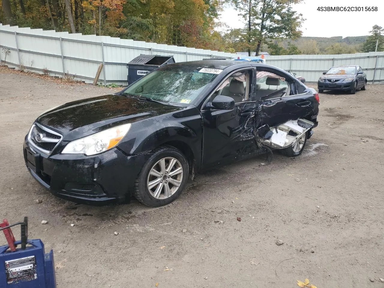 2012 Subaru Legacy 2.5I Premium VIN: 4S3BMBC62C3015658 Lot: 75020794