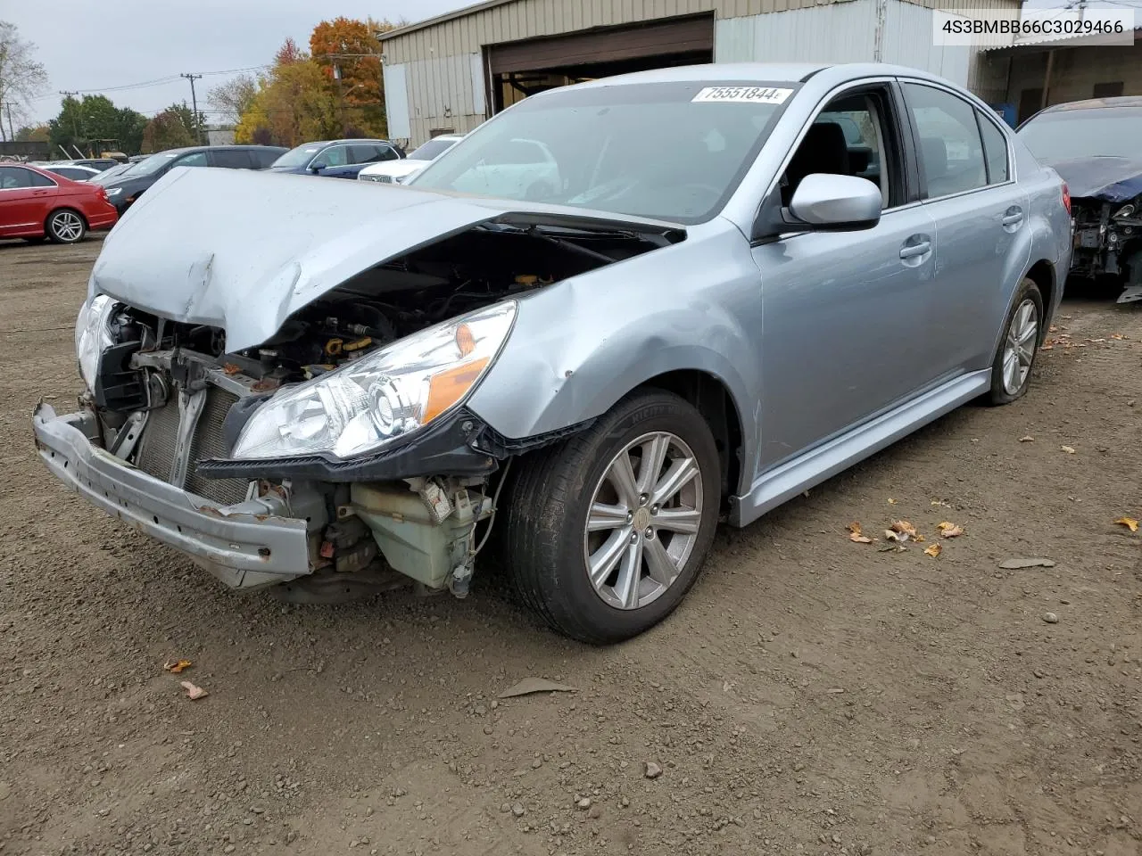 2012 Subaru Legacy 2.5I Premium VIN: 4S3BMBB66C3029466 Lot: 75551844