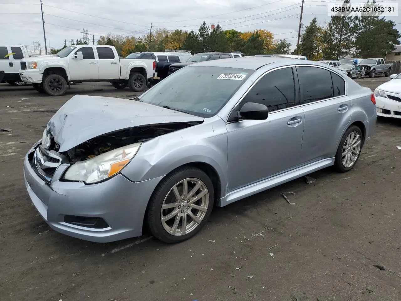 2012 Subaru Legacy 2.5I VIN: 4S3BMAA62C1032131 Lot: 75562934