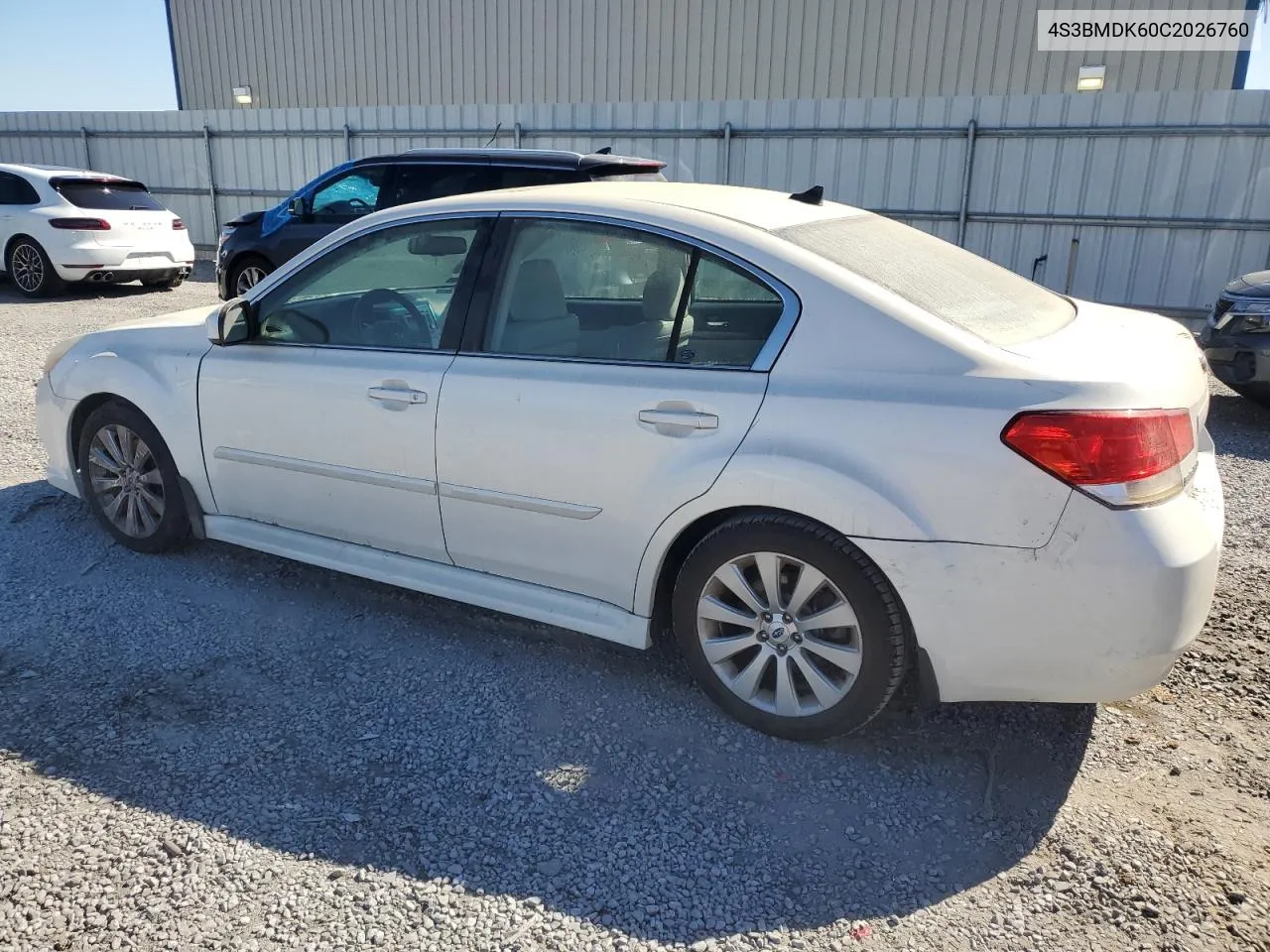 2012 Subaru Legacy 3.6R Limited VIN: 4S3BMDK60C2026760 Lot: 75627764