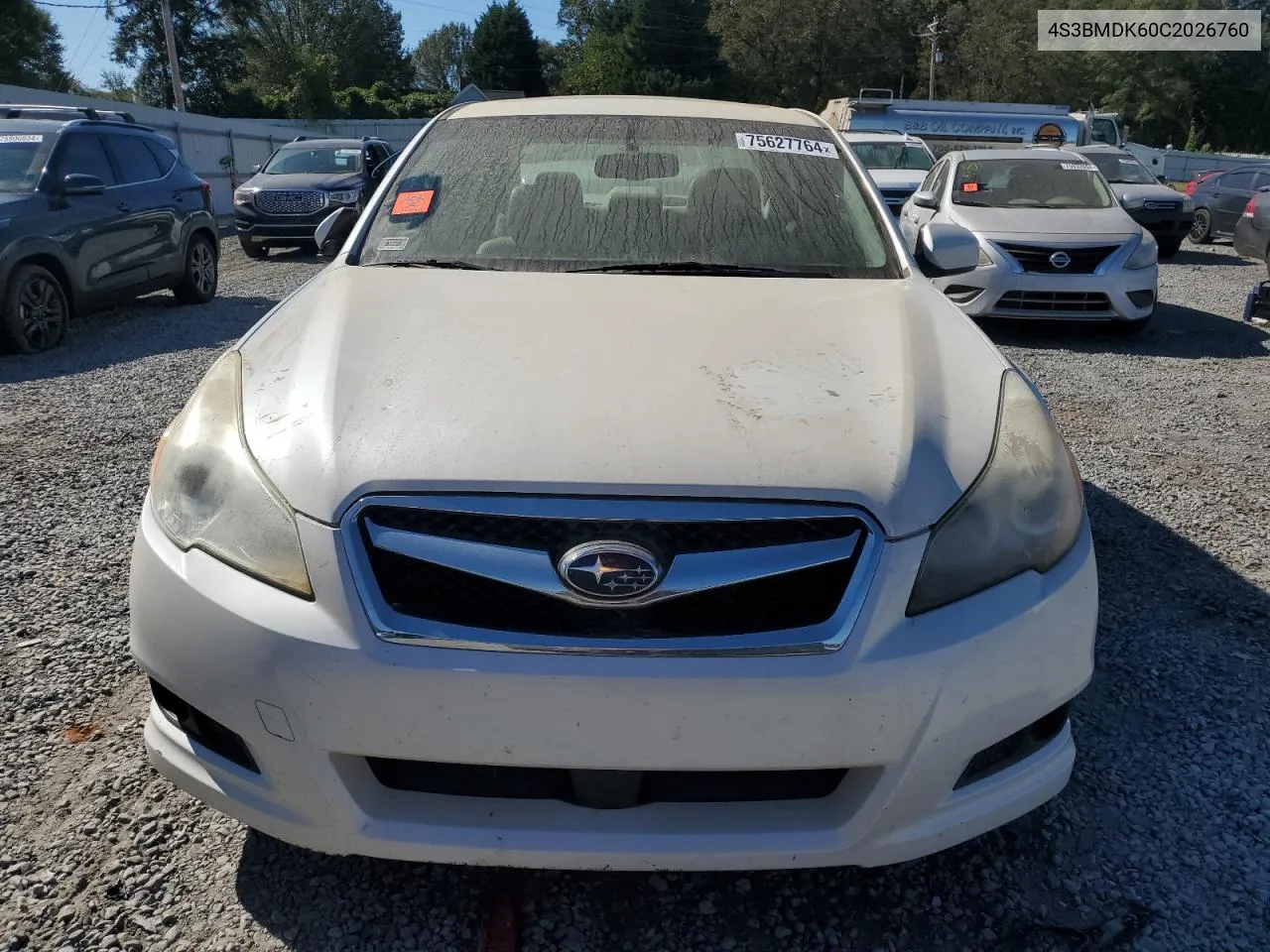 2012 Subaru Legacy 3.6R Limited VIN: 4S3BMDK60C2026760 Lot: 75627764