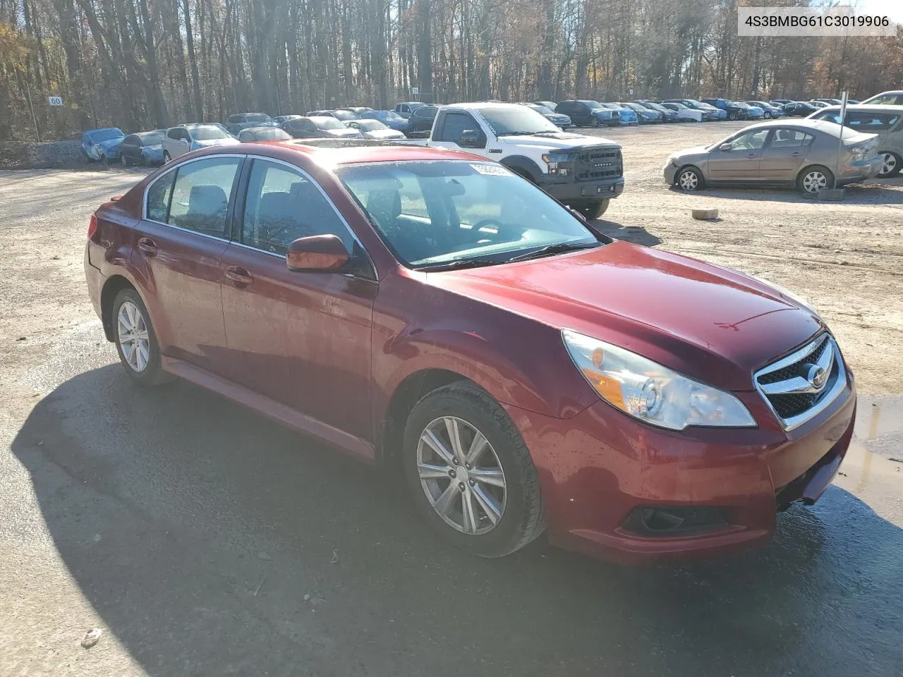 2012 Subaru Legacy 2.5I Premium VIN: 4S3BMBG61C3019906 Lot: 75824864