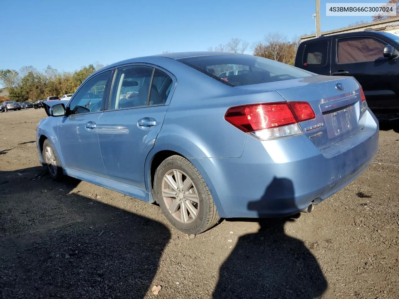 2012 Subaru Legacy 2.5I Premium VIN: 4S3BMBG66C3007024 Lot: 75877534