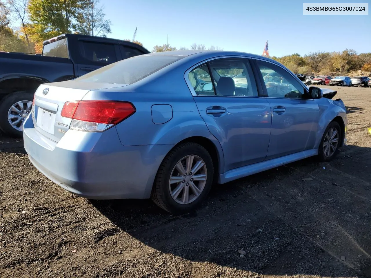 2012 Subaru Legacy 2.5I Premium VIN: 4S3BMBG66C3007024 Lot: 75877534