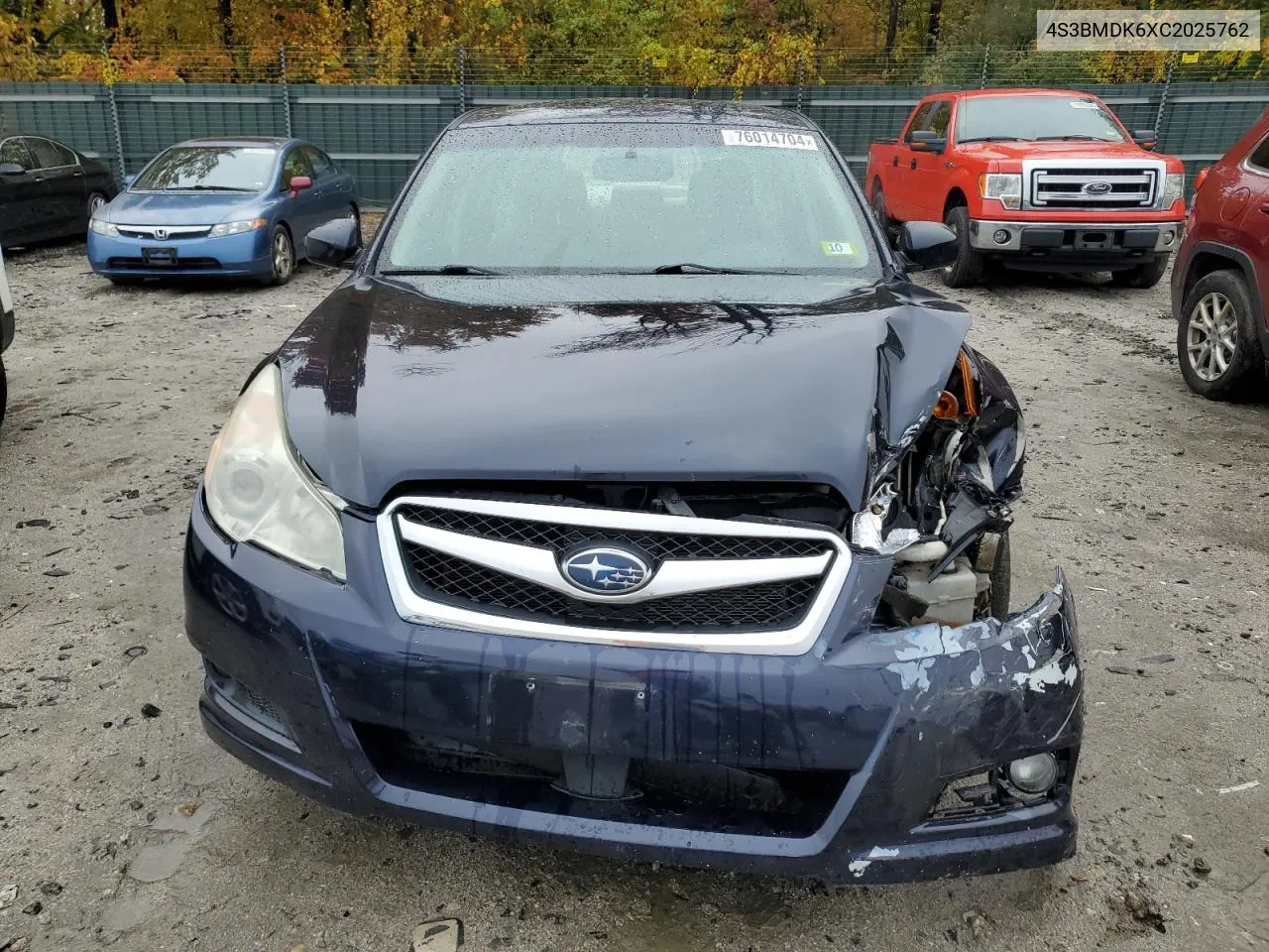 2012 Subaru Legacy 3.6R Limited VIN: 4S3BMDK6XC2025762 Lot: 76014704