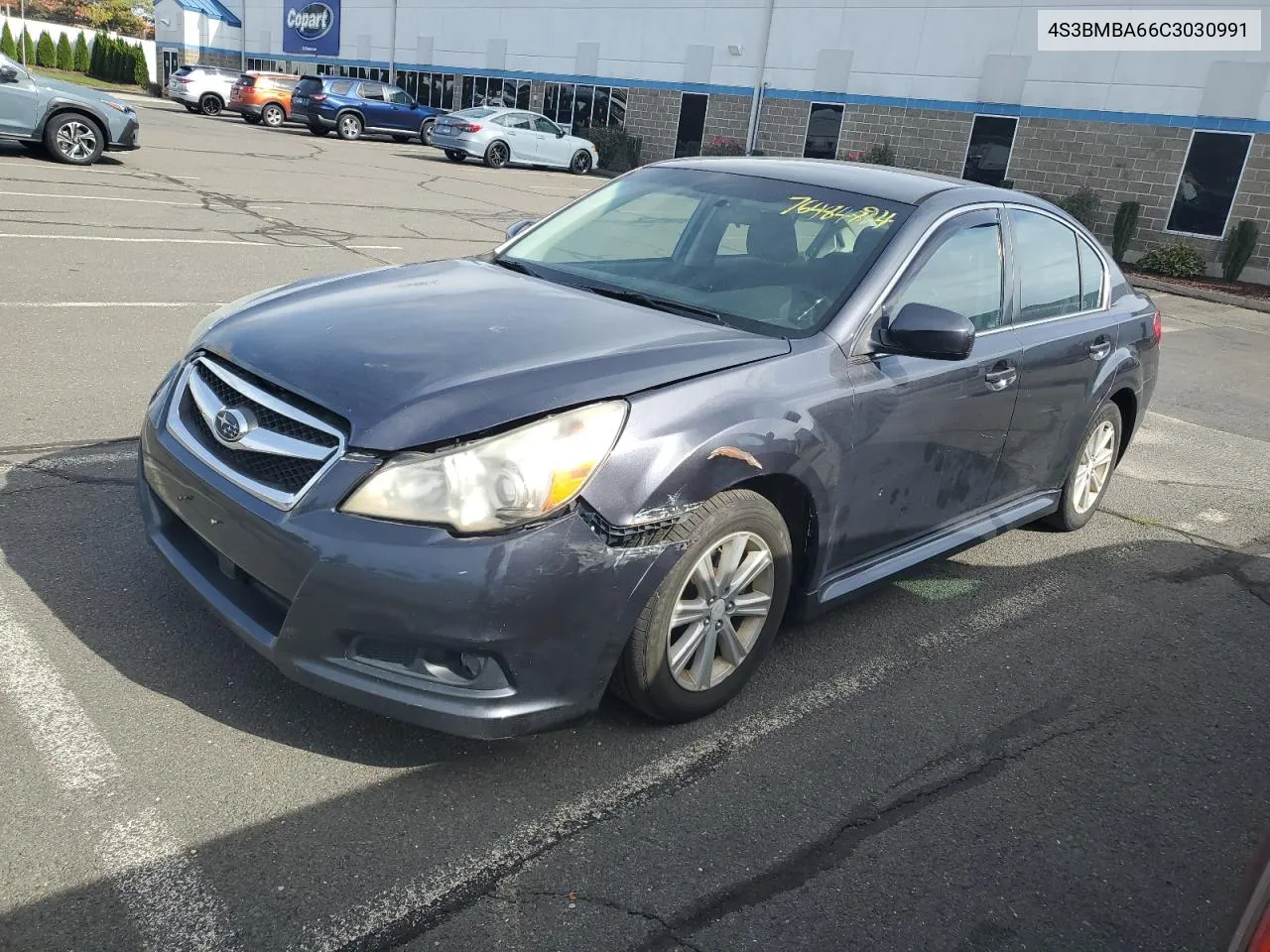 2012 Subaru Legacy 2.5I VIN: 4S3BMBA66C3030991 Lot: 76484894