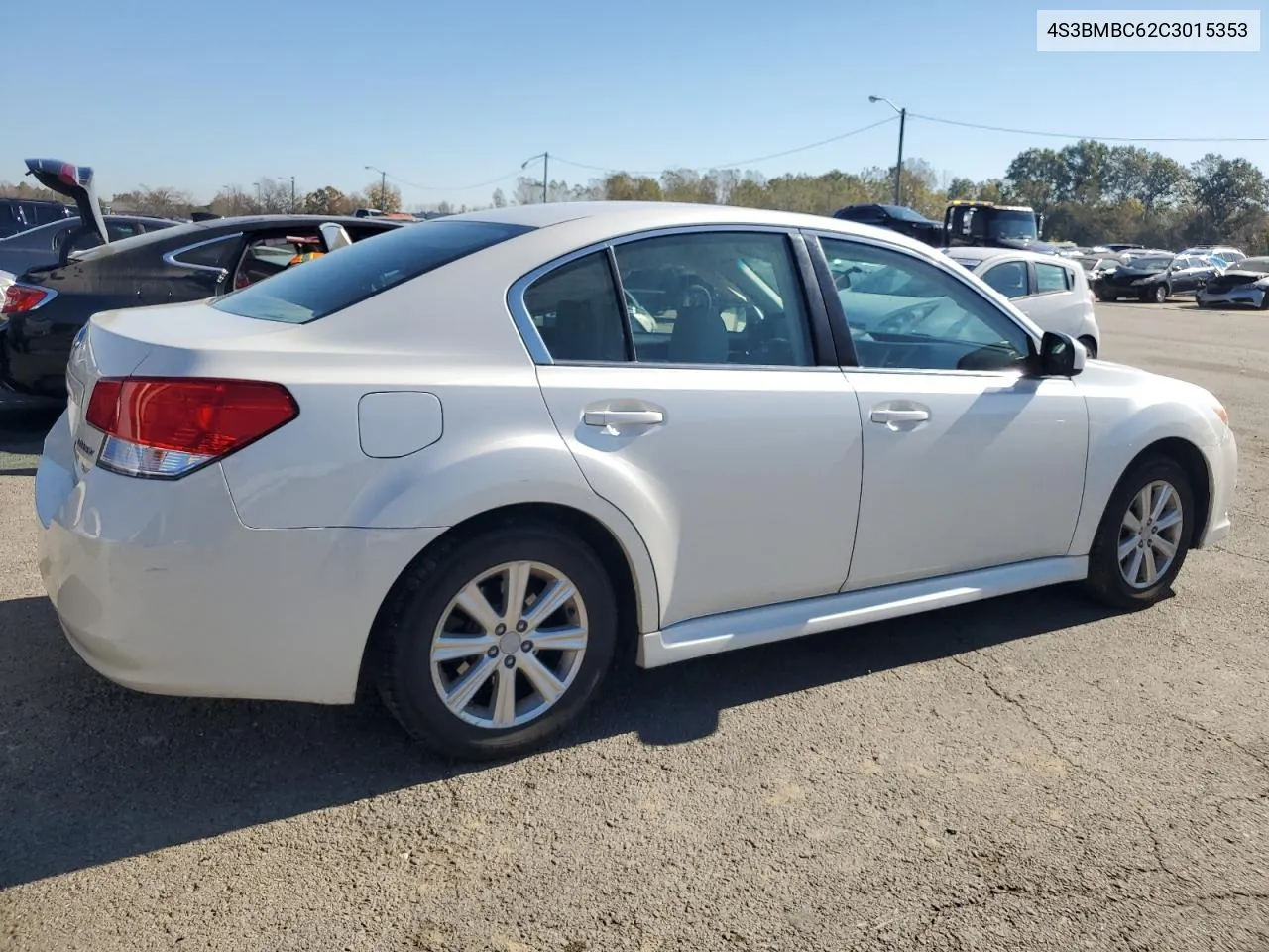 2012 Subaru Legacy 2.5I Premium VIN: 4S3BMBC62C3015353 Lot: 77191324