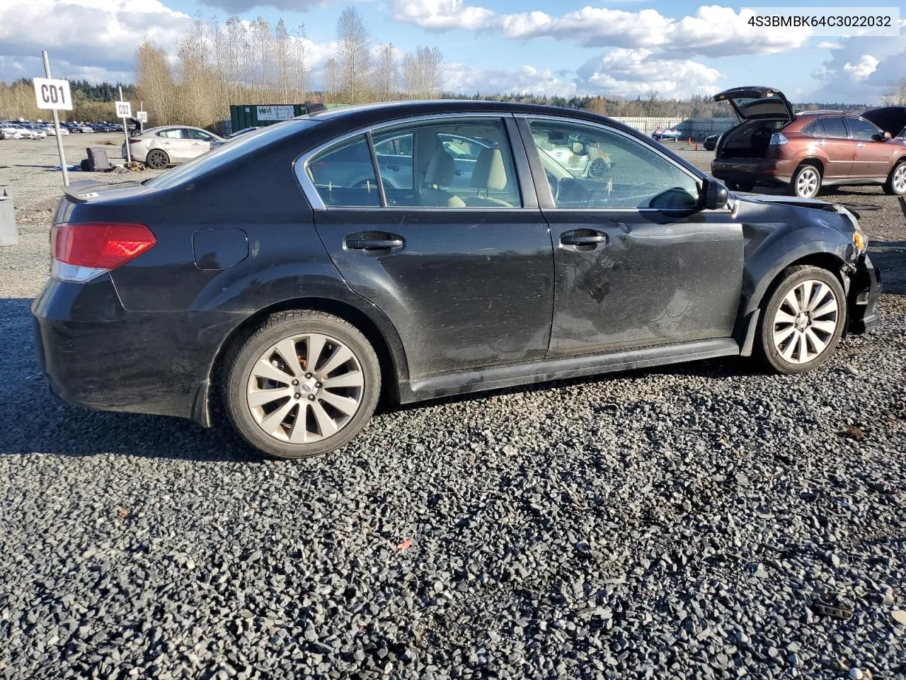 2012 Subaru Legacy 2.5I Limited VIN: 4S3BMBK64C3022032 Lot: 77838704