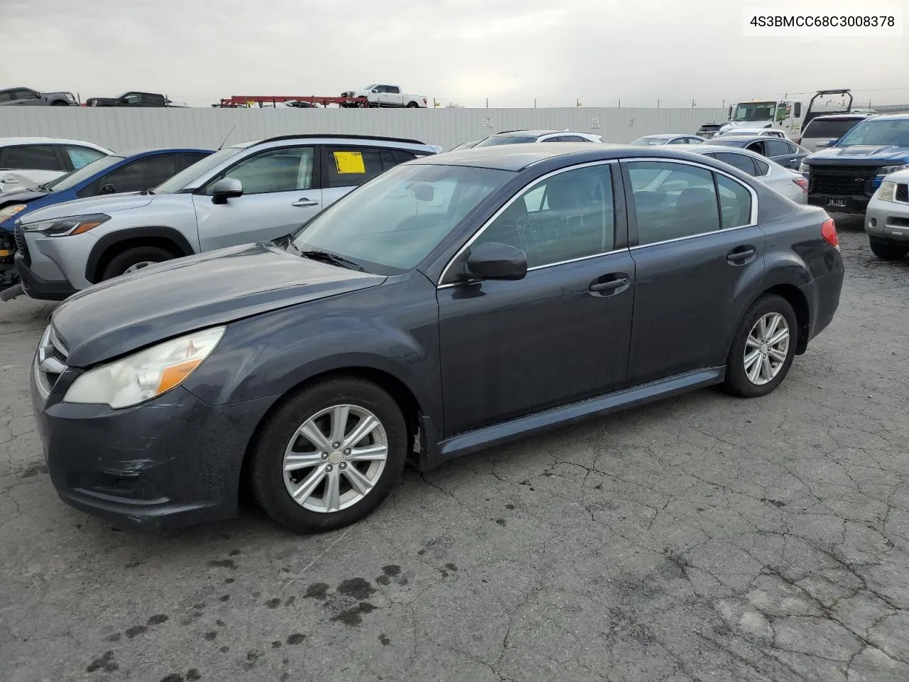 2012 Subaru Legacy 2.5I Premium VIN: 4S3BMCC68C3008378 Lot: 78286554