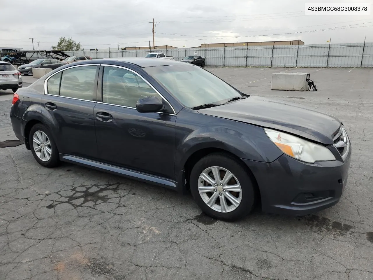 2012 Subaru Legacy 2.5I Premium VIN: 4S3BMCC68C3008378 Lot: 78286554