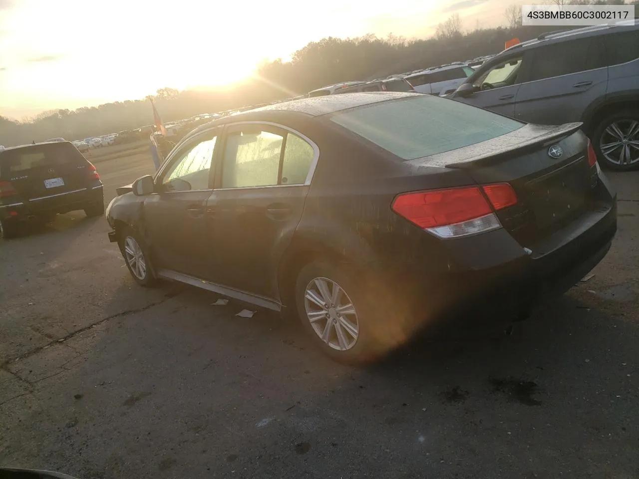 2012 Subaru Legacy 2.5I Premium VIN: 4S3BMBB60C3002117 Lot: 78432064