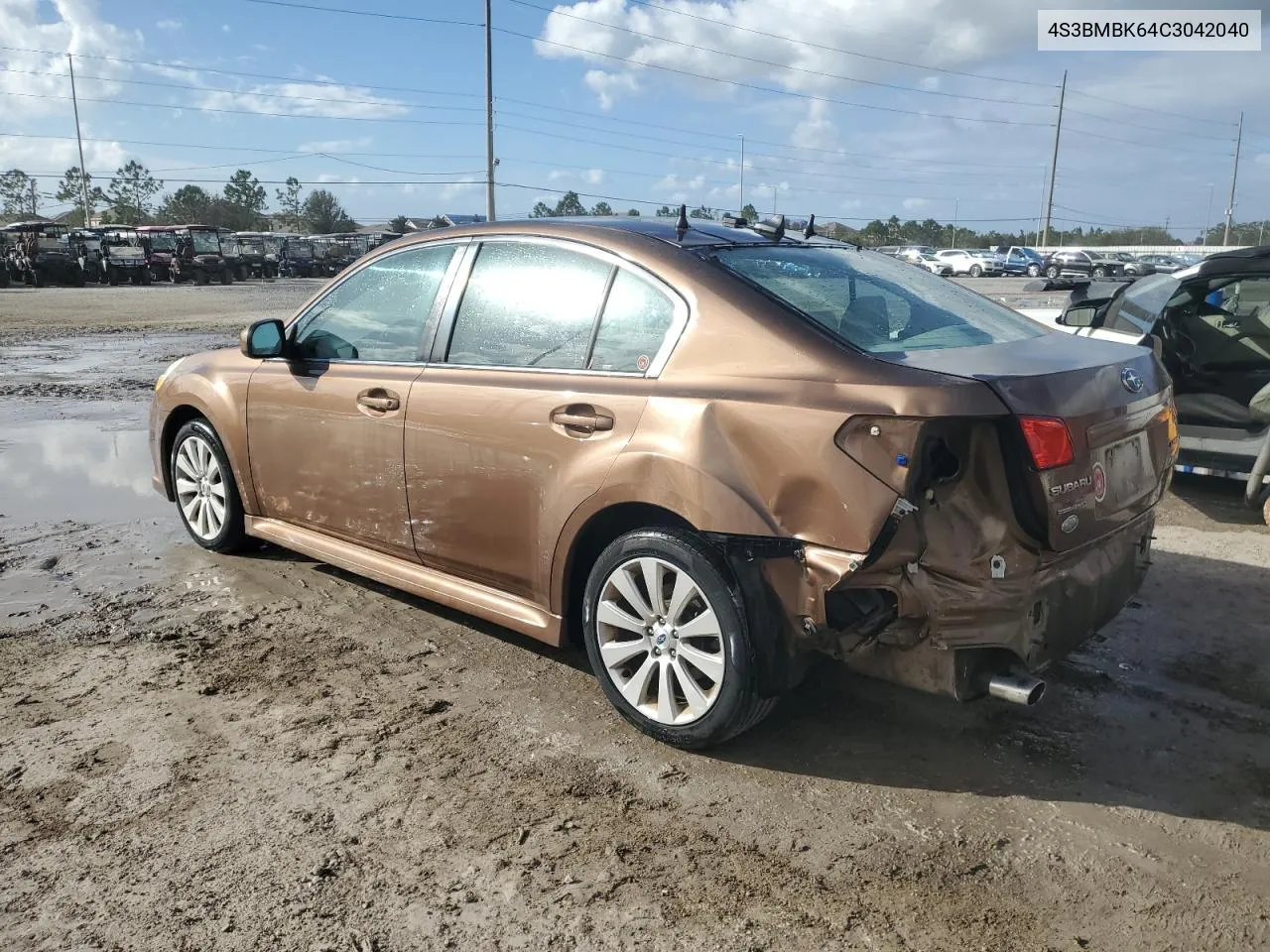 2012 Subaru Legacy 2.5I Limited VIN: 4S3BMBK64C3042040 Lot: 78600724