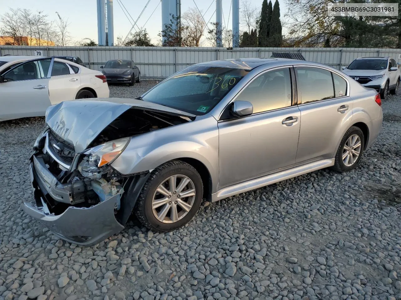 2012 Subaru Legacy 2.5I Premium VIN: 4S3BMBG69C3031981 Lot: 79323314