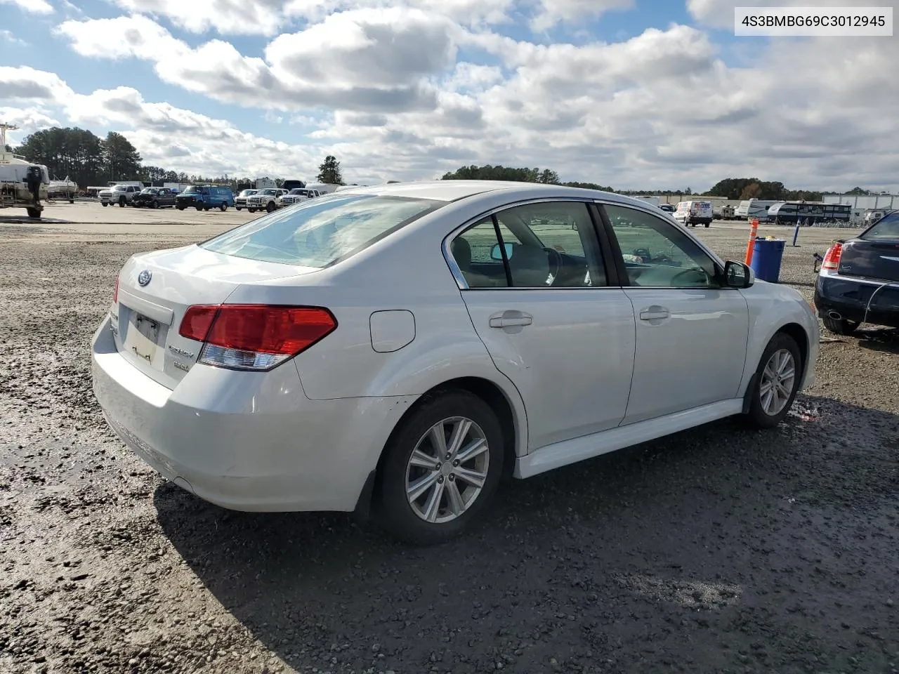 2012 Subaru Legacy 2.5I Premium VIN: 4S3BMBG69C3012945 Lot: 79826984