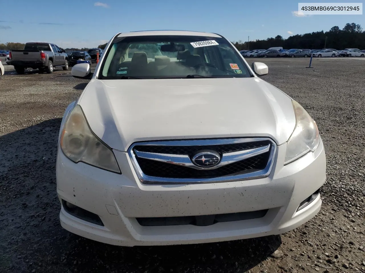 2012 Subaru Legacy 2.5I Premium VIN: 4S3BMBG69C3012945 Lot: 79826984