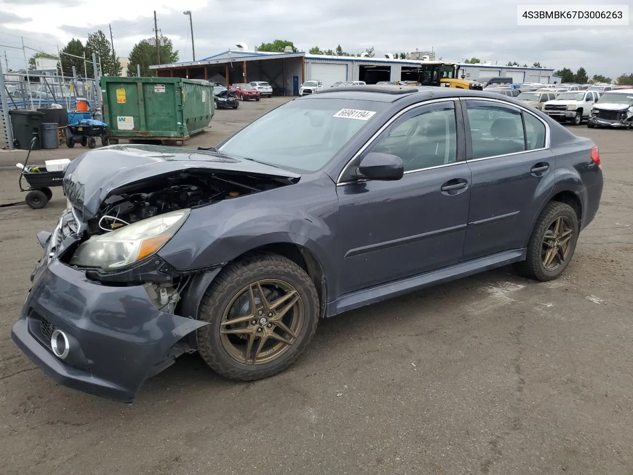 2013 Subaru Legacy 2.5I Limited VIN: 4S3BMBK67D3006263 Lot: 66981194