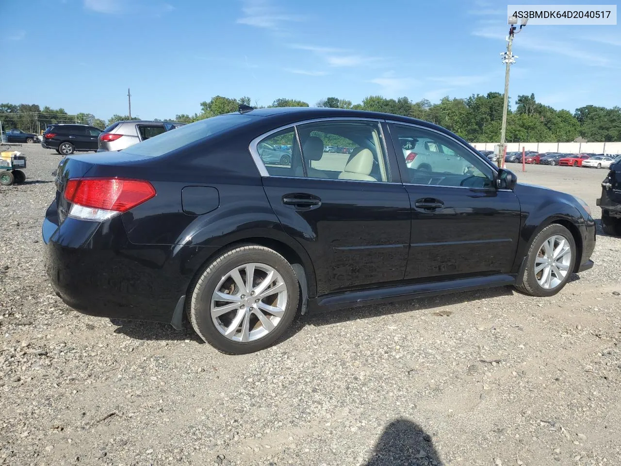 2013 Subaru Legacy 3.6R Limited VIN: 4S3BMDK64D2040517 Lot: 69787744