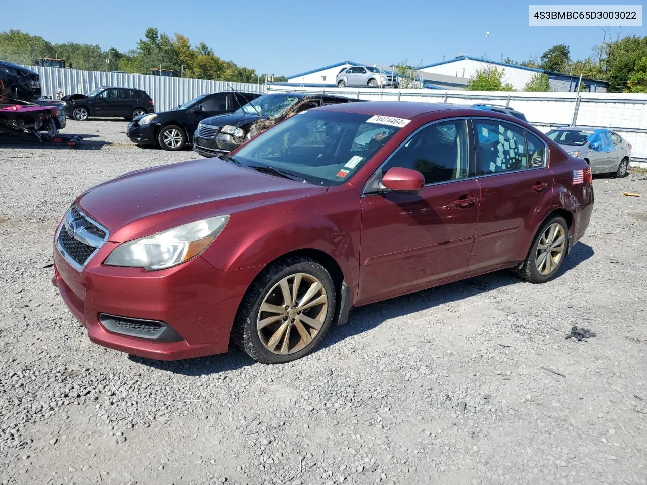 2013 Subaru Legacy 2.5I Premium VIN: 4S3BMBC65D3003022 Lot: 70474464