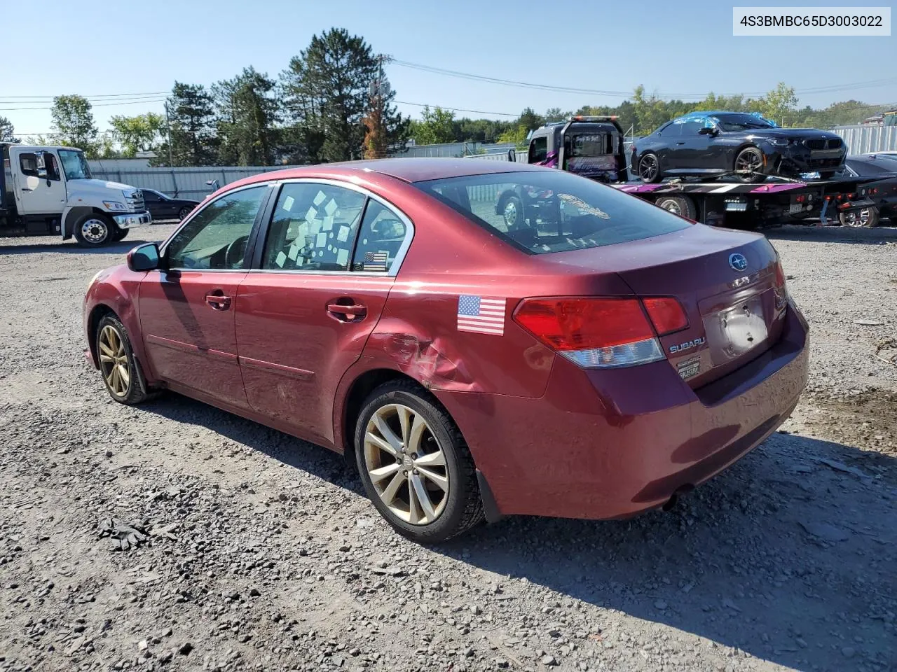 2013 Subaru Legacy 2.5I Premium VIN: 4S3BMBC65D3003022 Lot: 70474464