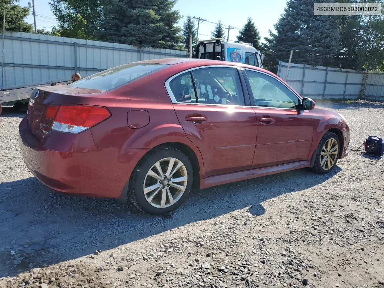 2013 Subaru Legacy 2.5I Premium VIN: 4S3BMBC65D3003022 Lot: 70474464