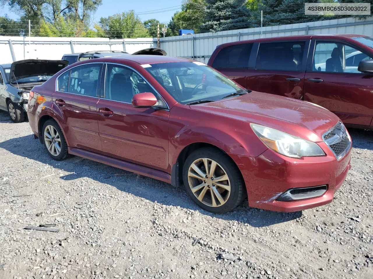 2013 Subaru Legacy 2.5I Premium VIN: 4S3BMBC65D3003022 Lot: 70474464