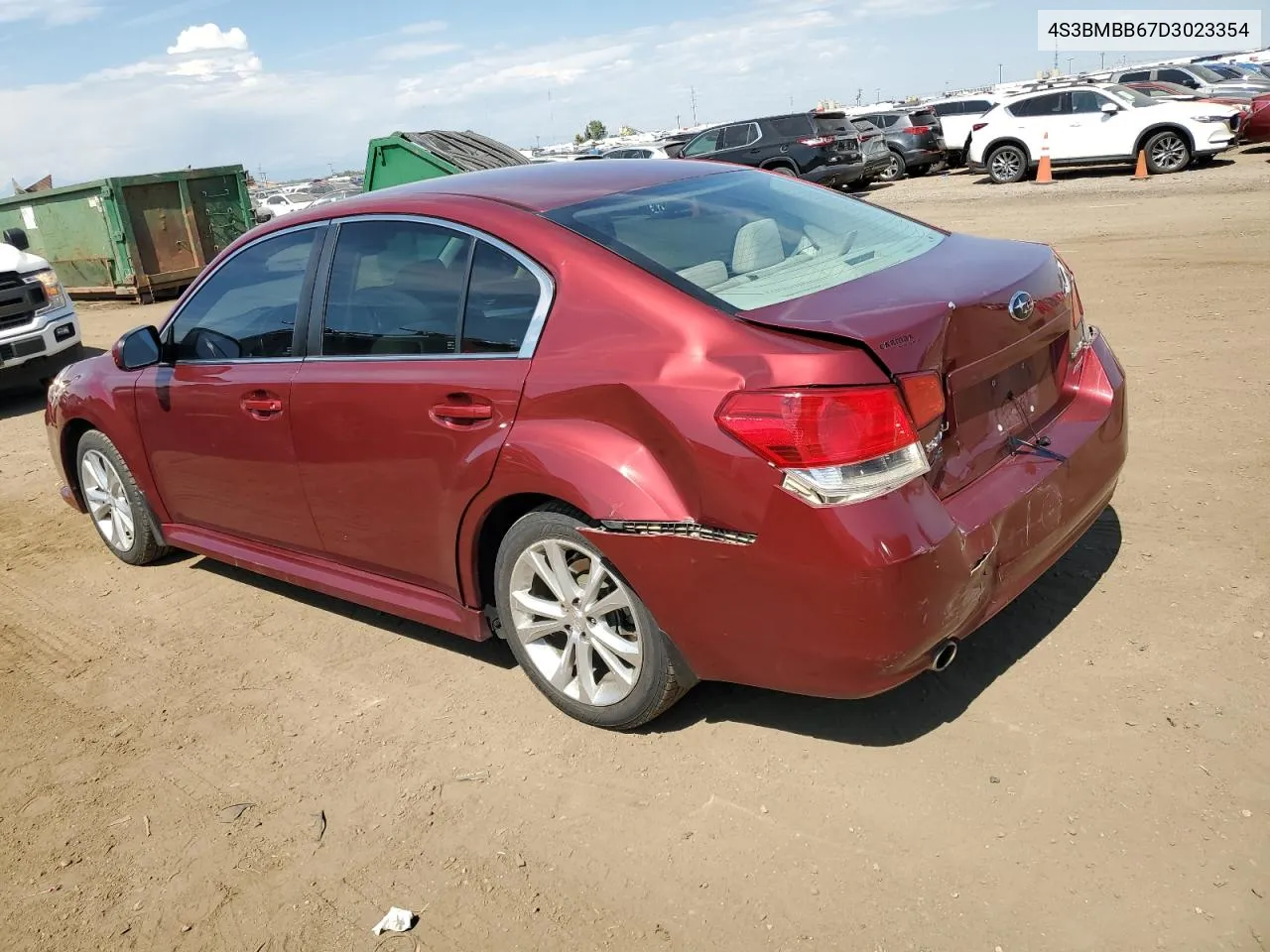 2013 Subaru Legacy 2.5I Premium VIN: 4S3BMBB67D3023354 Lot: 71021094