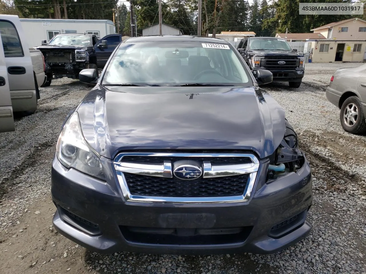 2013 Subaru Legacy 2.5I VIN: 4S3BMAA60D1031917 Lot: 71252214