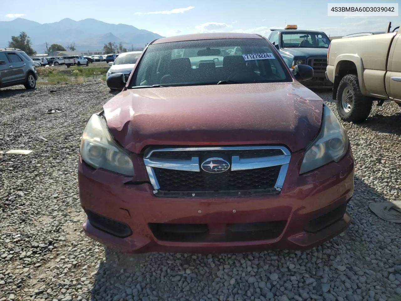 2013 Subaru Legacy 2.5I VIN: 4S3BMBA60D3039042 Lot: 71279224