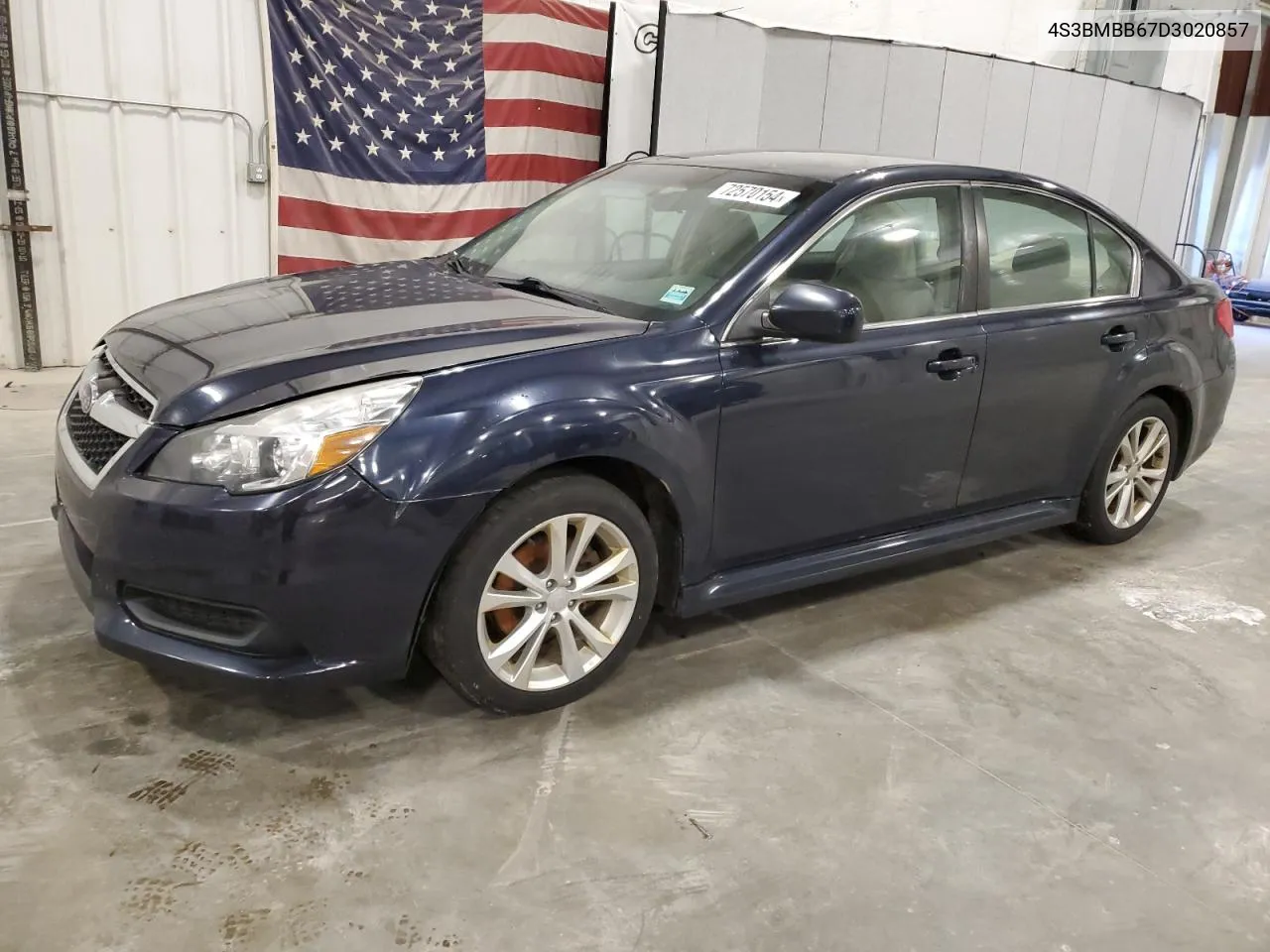 2013 Subaru Legacy 2.5I Premium VIN: 4S3BMBB67D3020857 Lot: 72570154