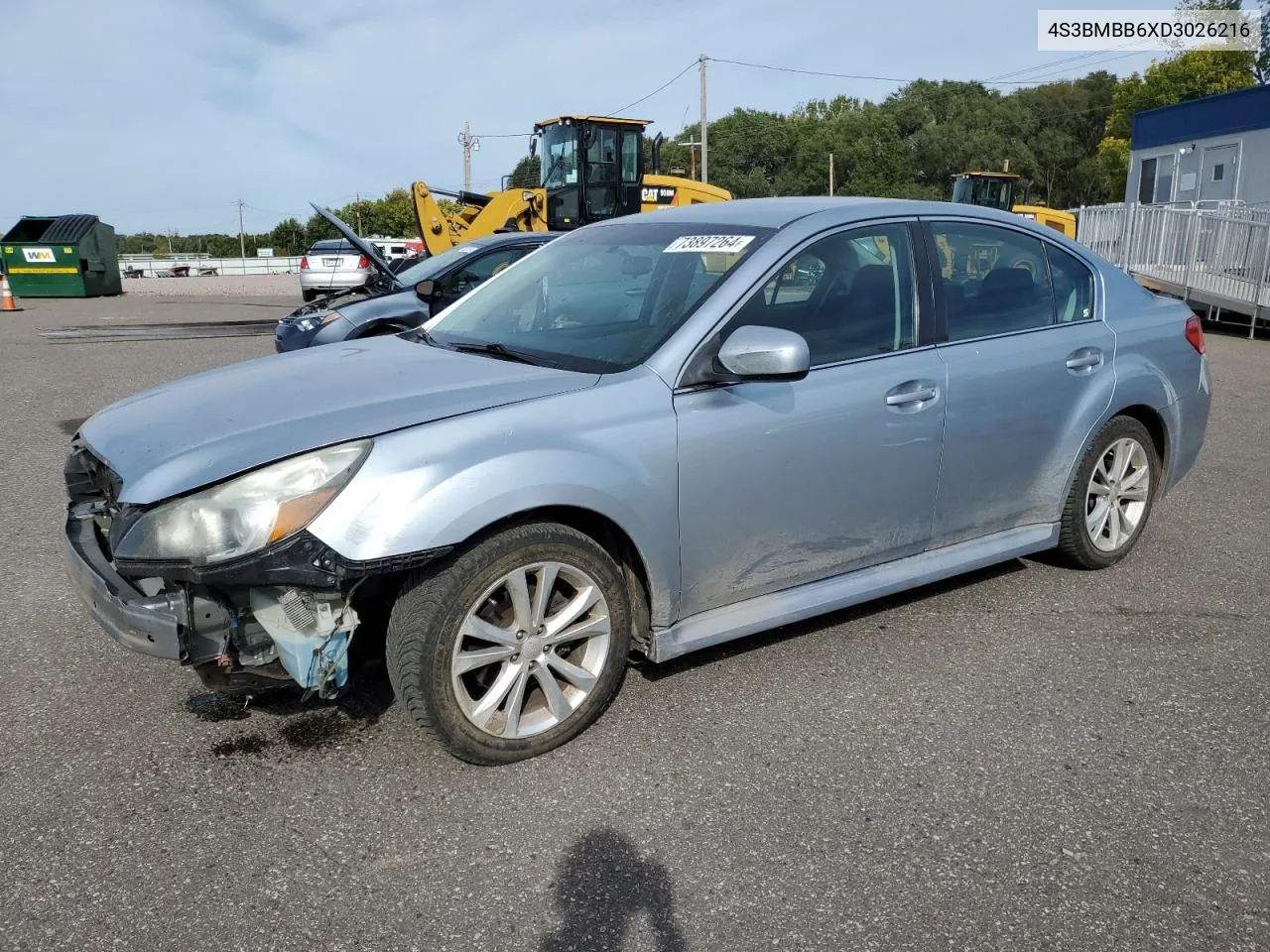 2013 Subaru Legacy 2.5I Premium VIN: 4S3BMBB6XD3026216 Lot: 73897264